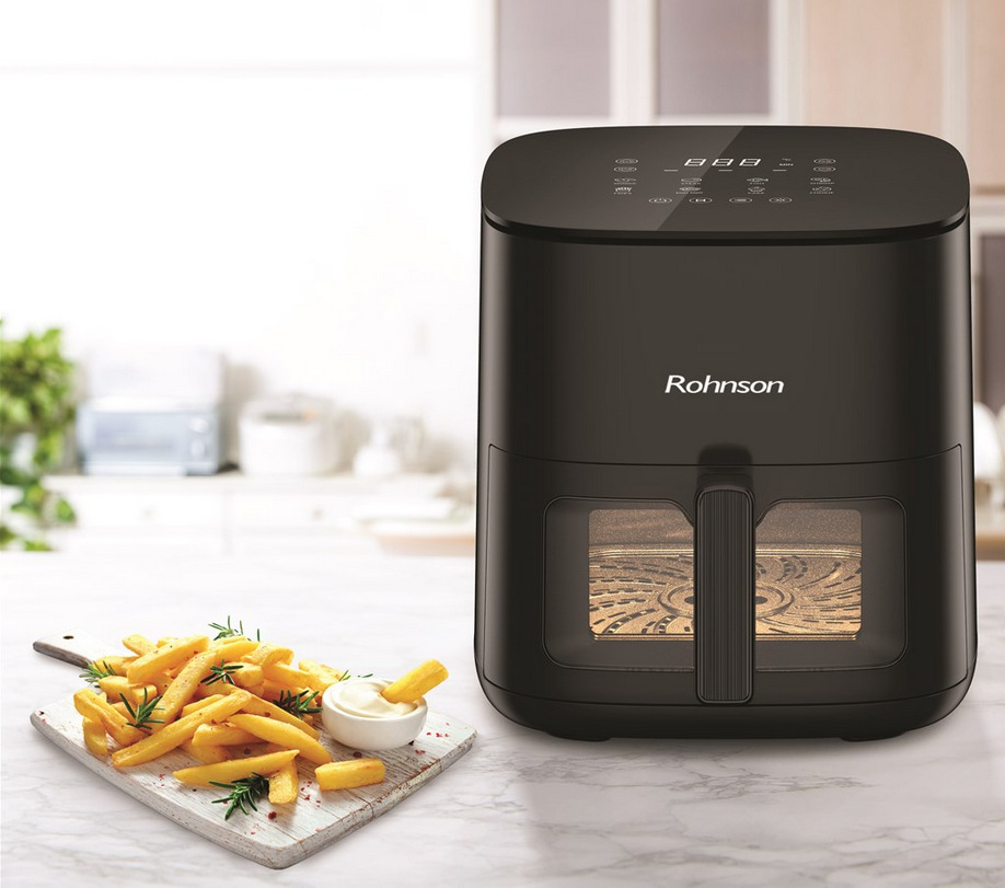 Fritéza teplovzdušná Rohnson R-2856, 7 l čierna Fritéza teplovzdušná Rohnson R-2856