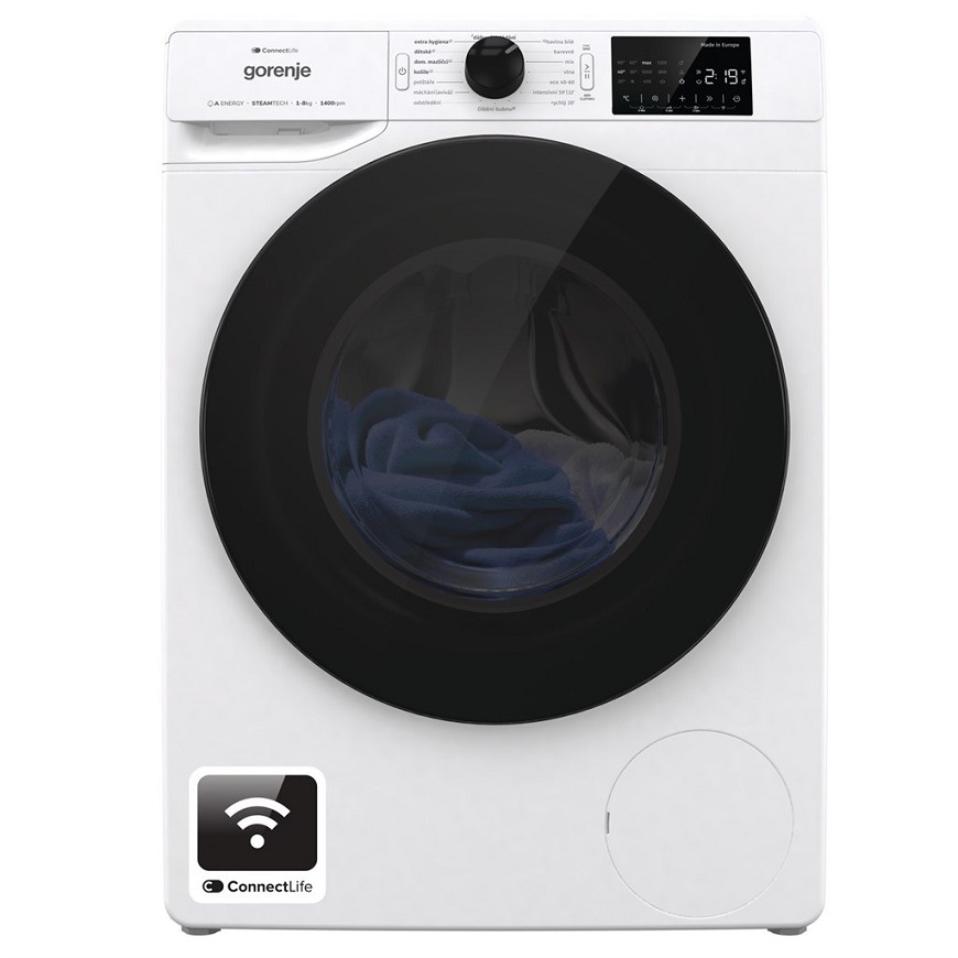 Vopred plnená práčka Gorenje WSEP84AWI, biela
