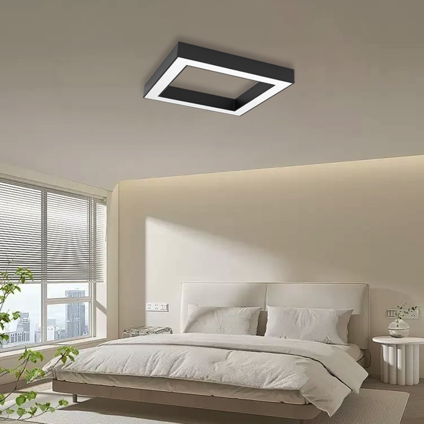 Stropné svietidlo IMMAX NEO CANTO SLIM SMART, 80 cm, 60W, Zigbee 3.0, Tuya - čierne