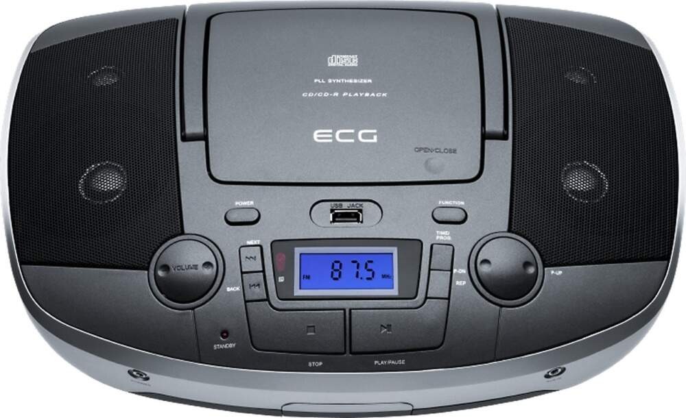 Rádiomagnetofón s CD ECG CDR 1000 U Titanium Rádiomagnetofón s CD ECG CDR 1000 U Titanium