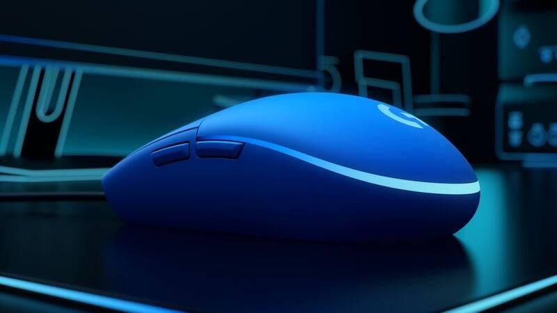 Myš Logitech G203 Lightsync modrá