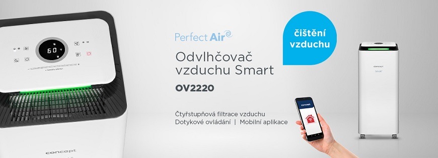 Odvlhčovač Concept Perfect Air Smart OV2220 biely