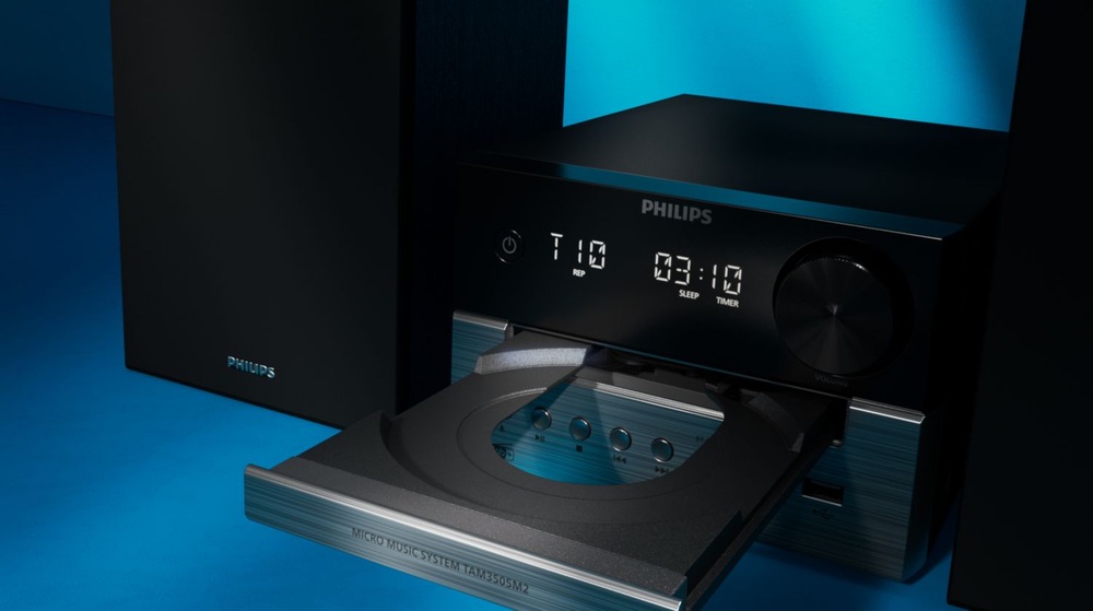 Mikro HiFi systém Philips TAM3505M2 čierny/sivý