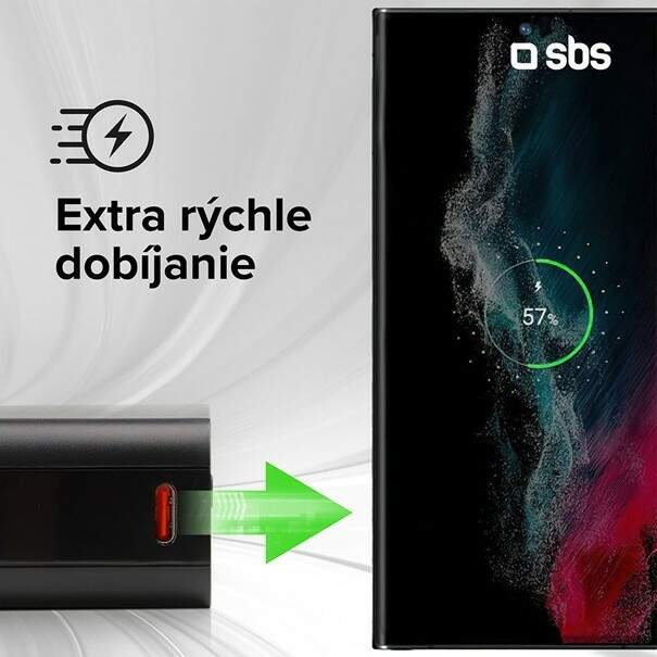 Powerbank SBS NanoTube 5000 mAh 12 W čierna Powerbank SBS NanoTube 5000 mAh 12 W čierna