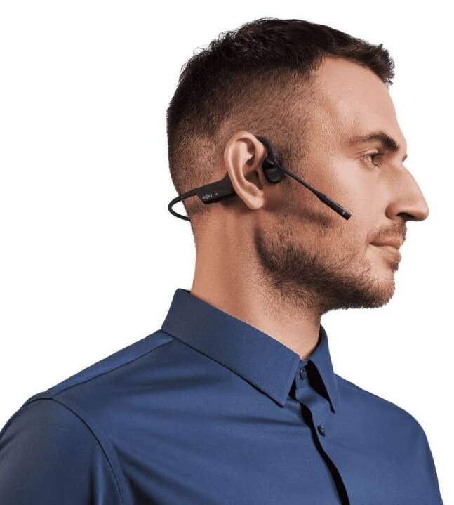 Headset Shokz OpenComm2 bez adaptéra čierny Headset Shokz OpenComm2 bez adaptéra čierny