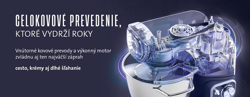 Kuchynský robot ETA Gratus EVO Elegance 1028 90125 modrý Kuchynský robot ETA Gratus Evo Elegance, celokovové prevedenie