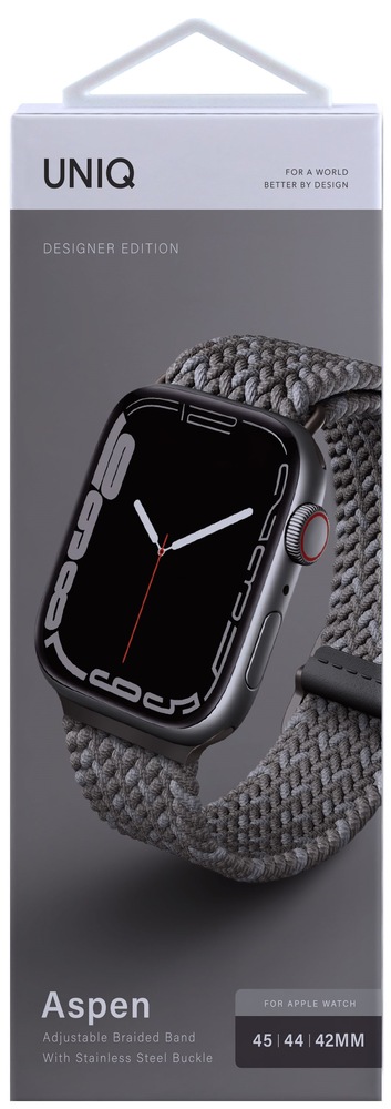 Remienok Uniq Aspen Designer Edition na Apple Watch 42/44/45/49mm sivý Remienok Uniq Aspen Designer Edition na Apple Watch 42/44/45/49mm sivý