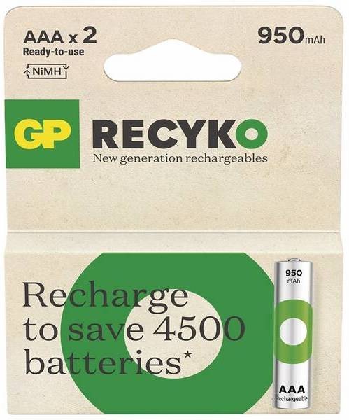 Batéria nabíjacia GP ReCyko 950 AAA (HR03), 2 ks