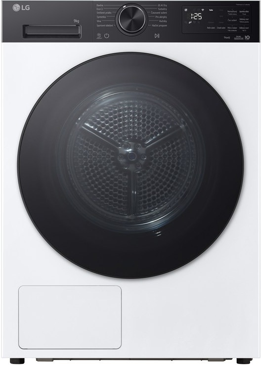Sušička bielizne LG RHX5009TKB s kapacitou 9 kg