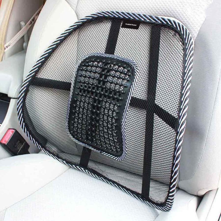 Bedrová opierka Swedish Posture BackRest Lumbar Support čierna Slúžia na to popruhy, pomocou ktorých opierku ľahko a rýchlo upevníte na zadnú časť stoličky alebo autosedadla.