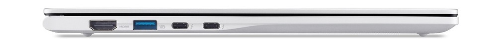 Notebook Acer Swift Spin 14 AI (SFSP14-I51T-765Q) strieborný Profil zatvoreného notebooku Acer Swift Spin 14 AI (SFSP14-I51T-765Q)