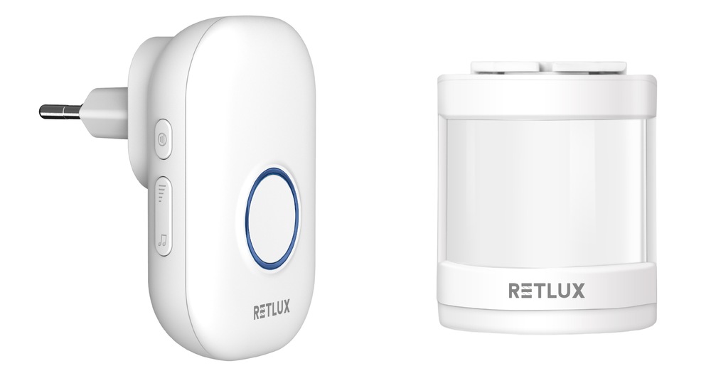 Detektor pohybu RETLUX RDB 113 s bezdrôtovým PIR senzorom biely Detektor pohybu RETLUX RDB 113 s bezdrôtovým PIR senzorom biely