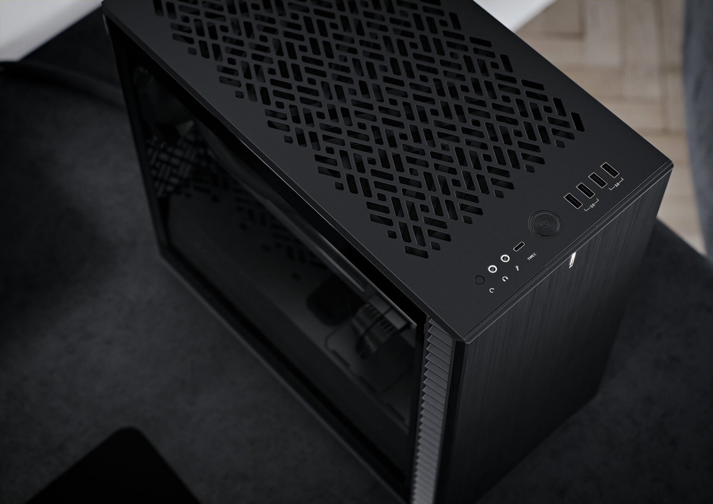 Case FRACTAL DESIGN Define 7 Compact Tempered Glass Light Tint čierna Fractal Design Define 7 Compact Tempered Glass Light Tint