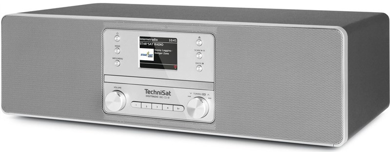TechniSat DIGITRADIO 380 CD IR, strieborná