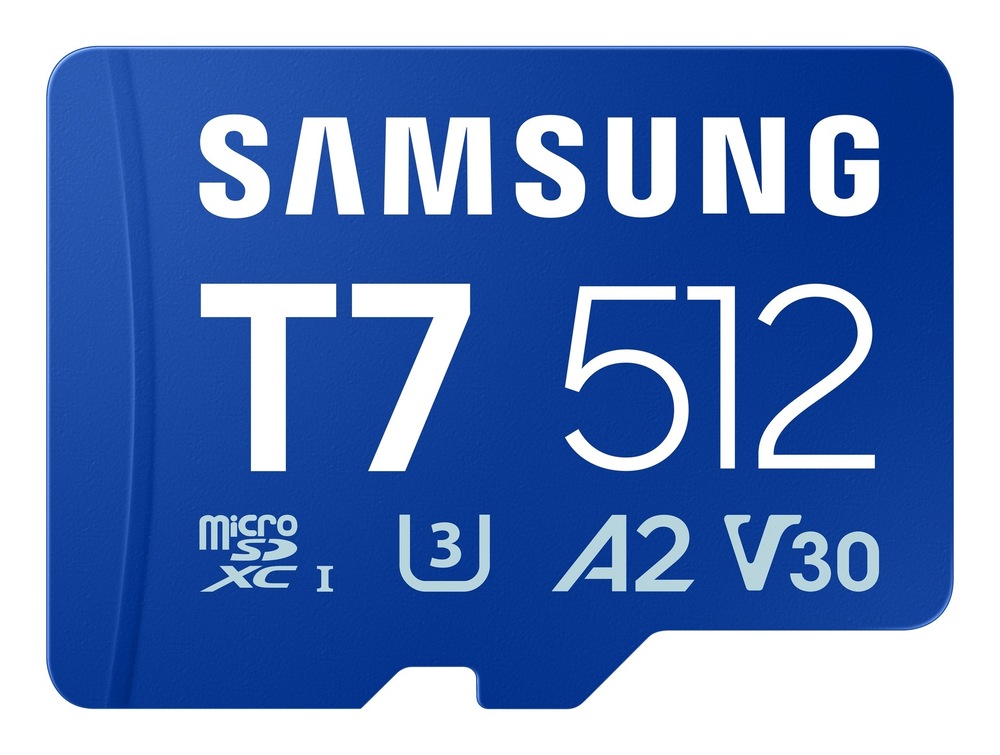 Detail pamäťovej karty Samsung T7 512 GB MicroSDXC
