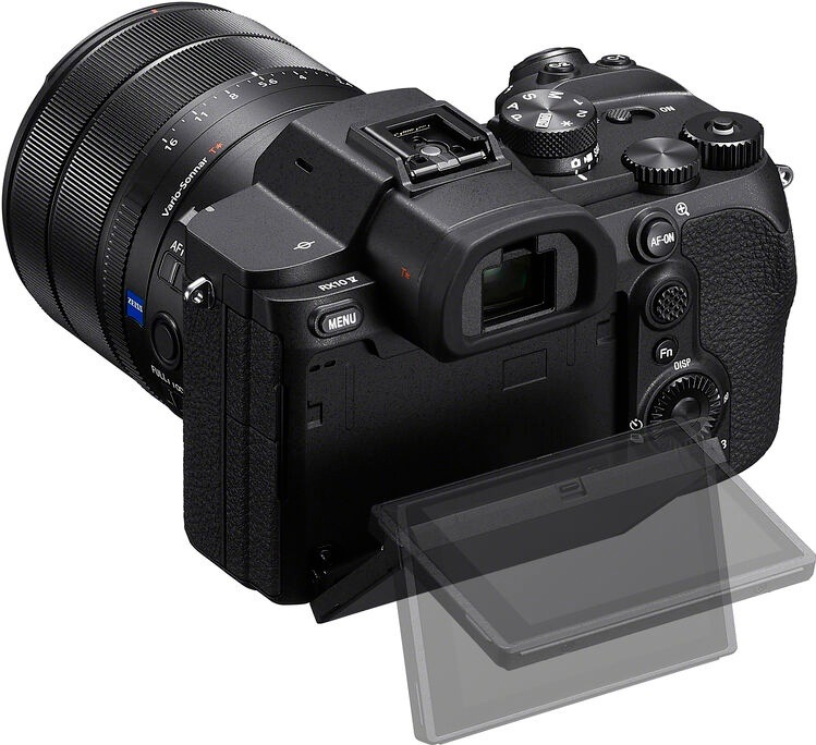 Výklopný dotykový displej fotoaparátu Sony RX10 V pre pohodlné fotografovanie z rôznych uhlov