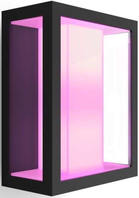 Nástenné svietidlo Philips Hue Impress White and Color Ambiance, nástenné štvorcové čierne