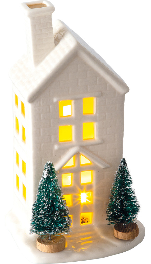 LED dekorácie RETLUX RXL 393, porcelánový domček, 1 LED, 19,2 cm, teplá biela