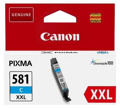 Cartridge Canon CLI-581XXL C, 282 strán azúrová farba