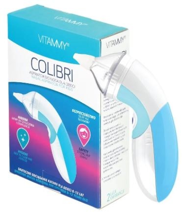 Nosová odsávačka VITAMMY COLIBRI biela