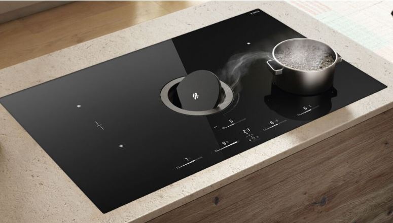Indukčné varné dosky s odsávaním Elica NIKOLATESLA SWITCH GLOW BL/A/83 čierna