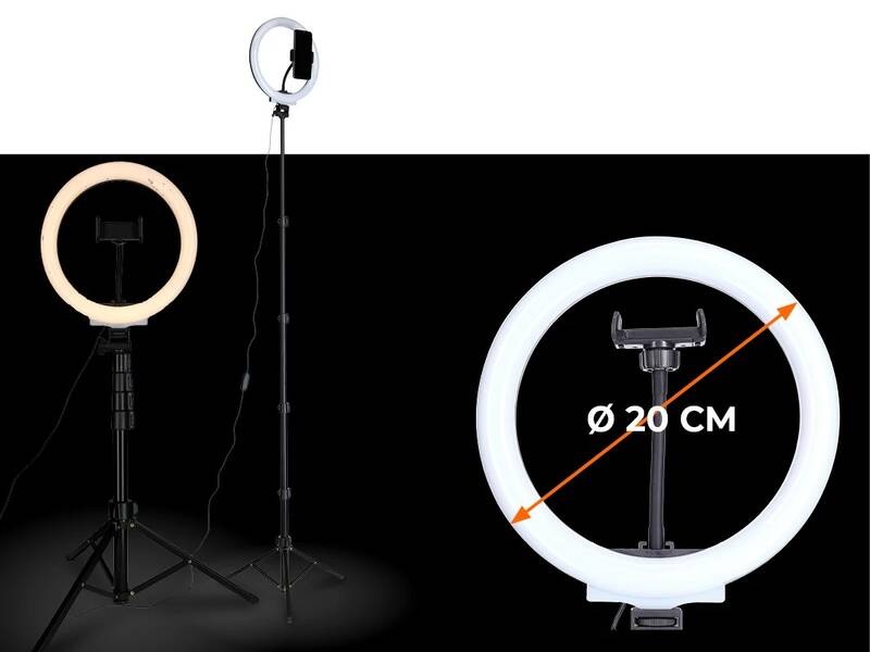 LED svetlo Rollei, 120x LED, biele, 10W, 3200/4500/5500K, statív, diaľkové ovládanie
