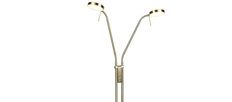 Stojacia lampa TRIO 423310208 MONZA vrhá svetlo s chromatickosťou 4 000 K