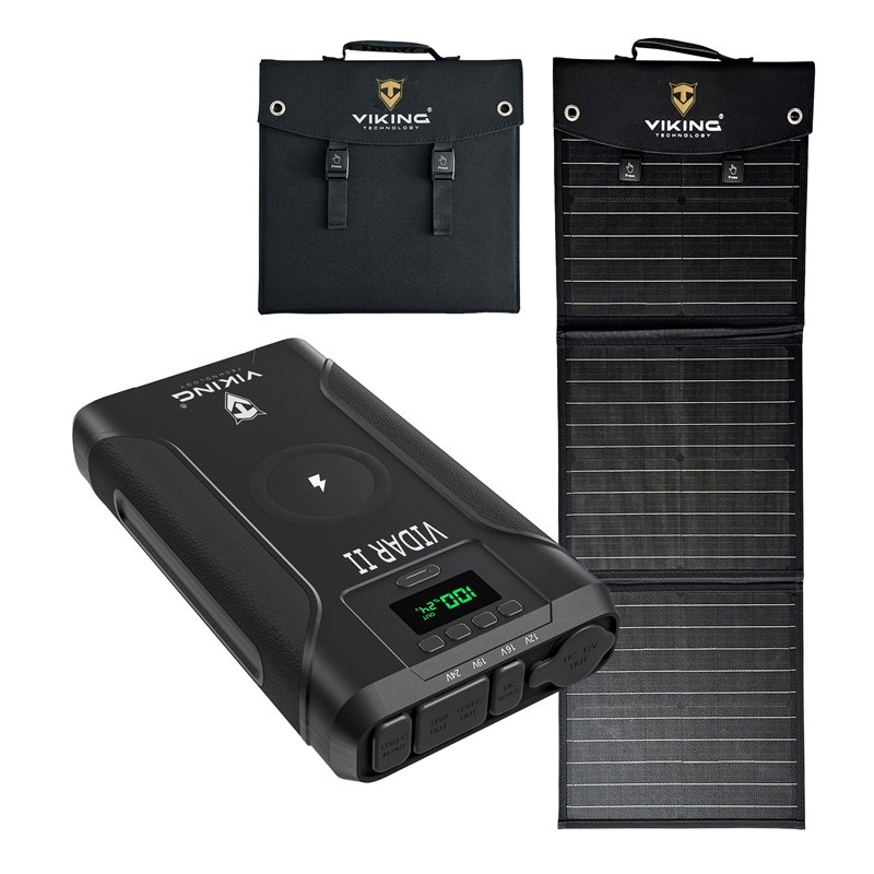 Powerbanka Viking Set VIDAR II a solárny panel Viking L60 PD - čierna