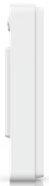 Videozvonček Ubiquiti UniFi Protect Doorbell Lite biely Bočný pohľad na biele prevedenie videozvonku Ubiquiti UniFi Protect Doorbell Lite
