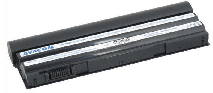 Batéria Avacom Dell Latitude E5420, E5530, Inspiron 15R, Li-Ion 11,1V 8400mAh 93Wh Avacom Dell Latitude E5420, E5530, Inspiron 15R, Li-Ion 11,1 V 8400mAh 93Wh (NODE-E20H-P28)