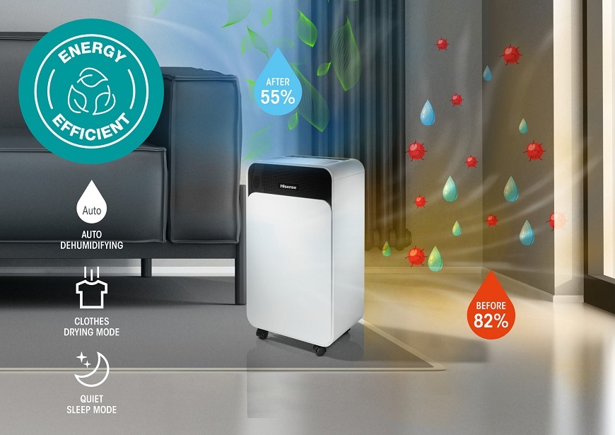 Odvlhčovač vzduchu Hisense D16CW, Účinnosť