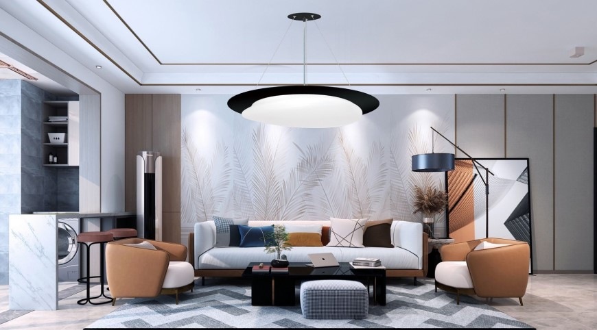 Závesné svietidlo Top Light Stone CZ RC - čierne