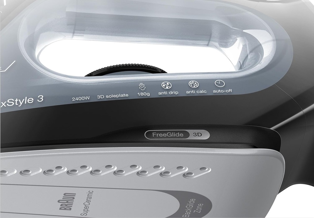 Žehlička Braun TexStyle 3 SI3055BK čierna Žehlička Braun TexStyle 3 SI3055BK čierna