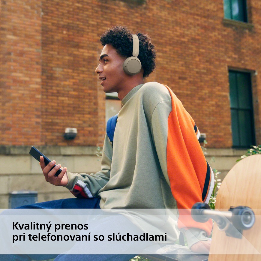Slúchadlá Sony WH-CH520 béžová Slúchadlá Sony WH-CH520, béžová, integrovaný mikrofon
