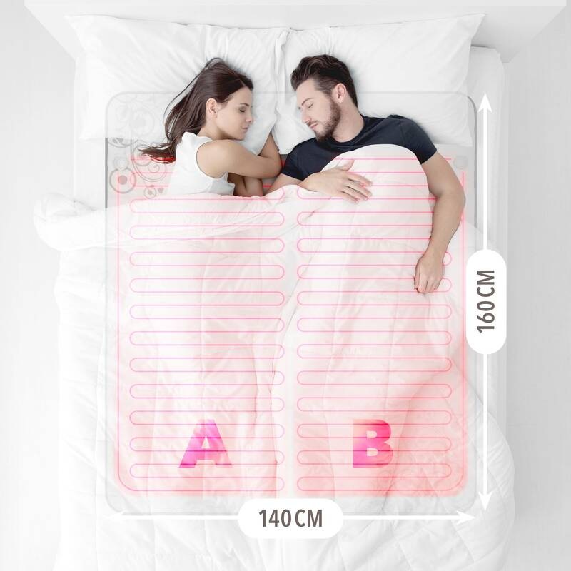 Vyhrievacia deka Lanaform Heating Blanket S2 sivá/biela Vyhrievacia deka Lanaform Heating Blanket S2 sivá/biela