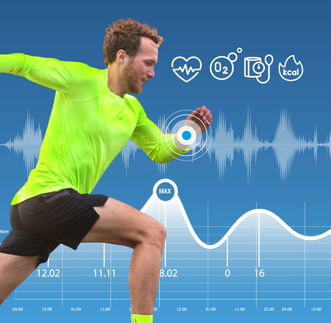 Fitness náramok Carneo Essential HR+ Sport čierny Fitness náramok Carneo Essential HR+ Sport čierny