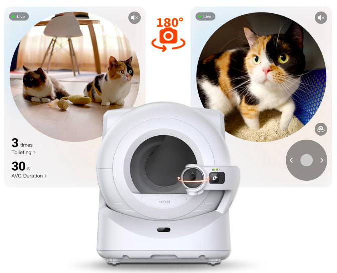 Chytrý záchod Petkit Purobot ULTRA s AI kamerou - biely