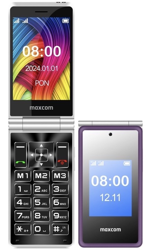 Mobilný telefón MaxCom Comfort MM835 fialový