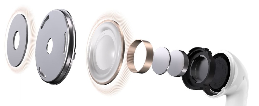 Slúchadlá HONOR Choice Earbuds S8 sivá Rozpad slúchadla na vrstvy HONOR Choice Earbuds S8