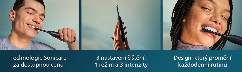 Zubná kefka Philips Sonicare 3100 HX4033/32 čierna SK banner ku kefke Philips HX4033/21 Sonicare 3100