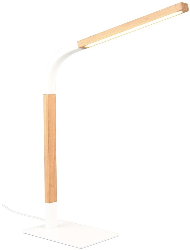 Stolná lampa TRIO Norris biela