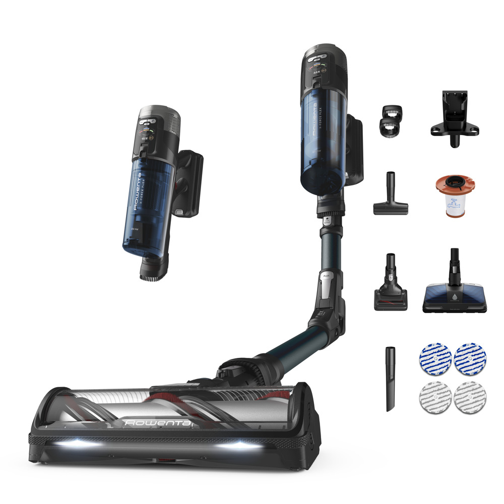 Tyčový vysávač Rowenta X-Force Flex 13.60 Auto RH9AD1WO sivý/modrý