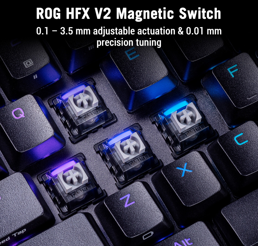 Klávesnica Asus ROG ROG Falcata čierna Klávesnica Asus ROG ROG Falcata čierna
