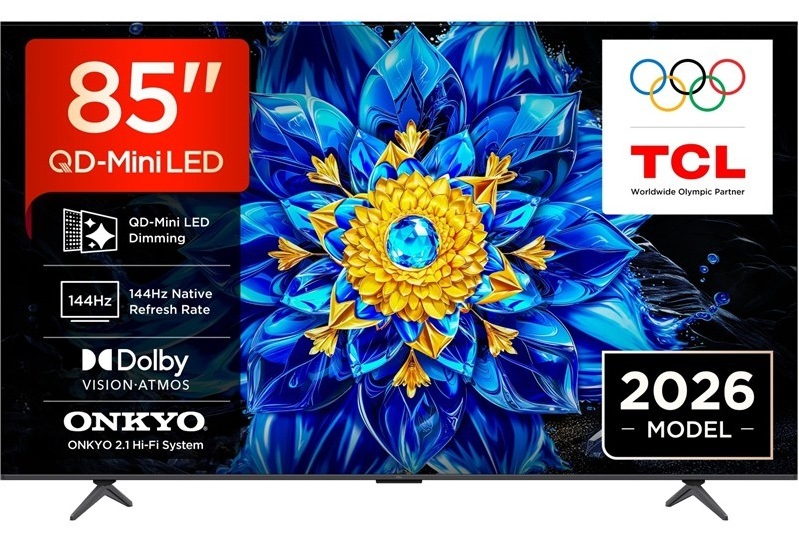 Televízia TCL 85P8L s uhlopriečkou 214 cm.