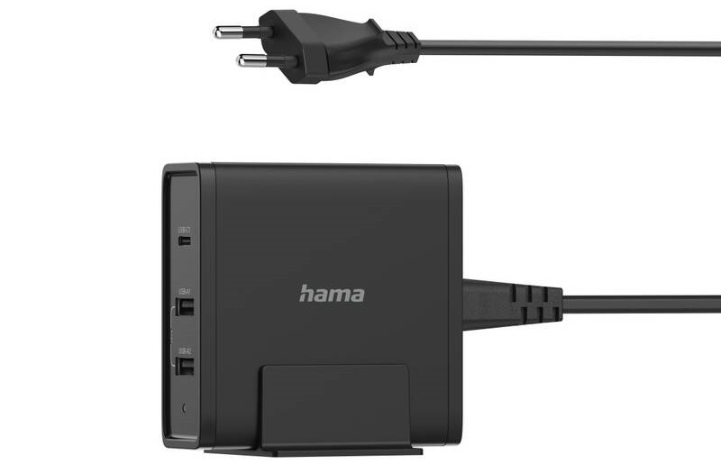 Nabíjačka do siete Hama 1x USB-C, 2x USB-A, PD 65 W čierna