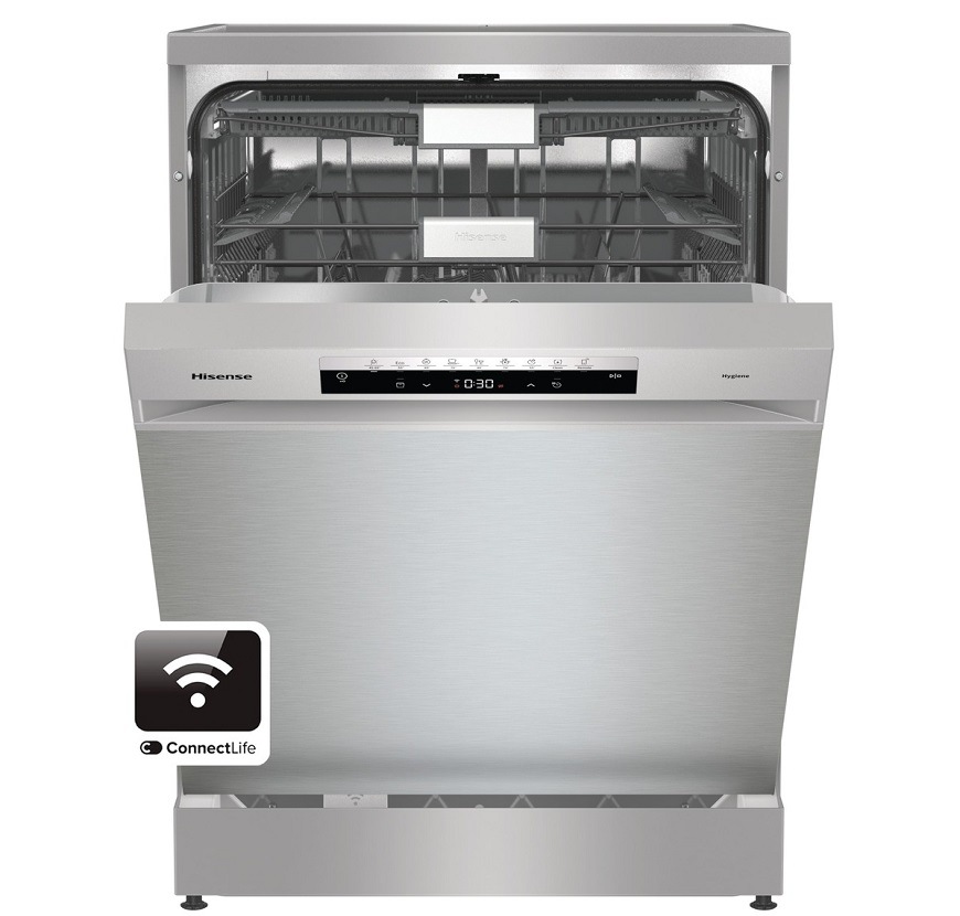 Umývačka riadu Hisense HS673A60X nerez Umývačka riadu Hisense HS673A60X, sivá, program ECO