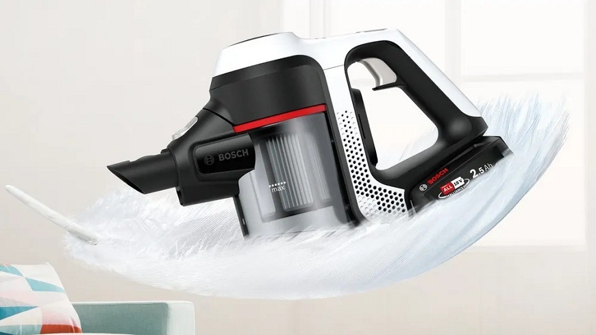 Tyčový vysávač Bosch Unlimited S6 BCS61113 (s batériou) biely BOSBCS61113-ľahký