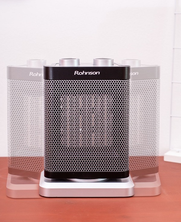 Teplovzdušný ventilátor Rohnson R-8063 čierny/strieborný Teplovzdušný ventilátor Rohnson R-8063 čierny/strieborný