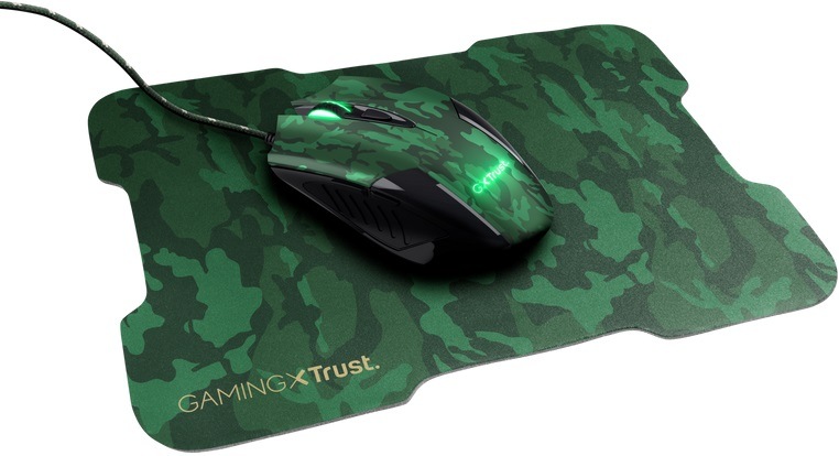 Trust GXT 781 Rixa Camo Gaming Mouse & Mouse Pad