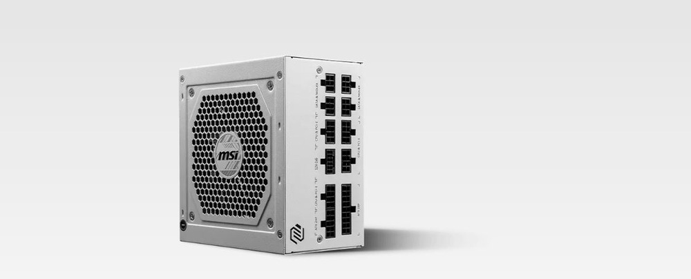 Zdroj MSI MAG A850GL PCIE5 WHITE biely MSI MAG A850GL PCIE5 WHITE